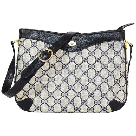 buy gucci oval shaped navy blue & gray purse|gucci purses for women.